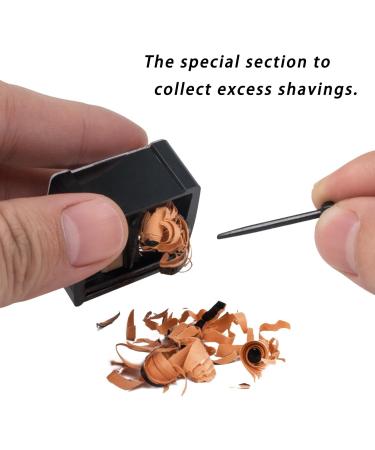 6pcs Eyeliner Sharpener Set - Dual Hole Makeup Pencil Sharpeners for Eyebrow, Eye Liner, Lip Liner, and Brow Pencil in Black - Buy Online on GoSupps.com