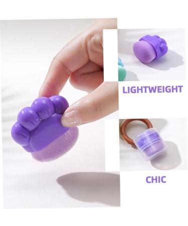 FRCOLOR Purple Plastic Foundation Applicator Brush Cosmetics Applicator Brush Portable Blush Brush Artificial Fiber Cosmetics Brush - Buy Online on GoSupps.com