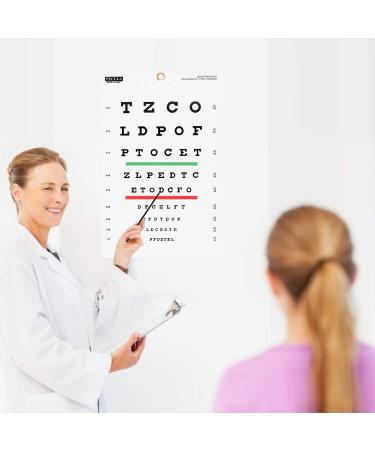 PECULA Eye Chart Snellen Eye Chart Wall Chart Snellen Charts for Eye Exams 10 feet 9 X 14 in. - Buy Online on GoSupps.com