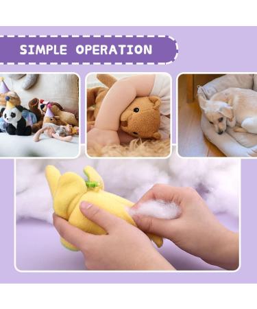 200g Premium Polyester Fiber Fill for Pillows, Stuffed Animals & DIY Crafts - Buy Online on GoSupps.com