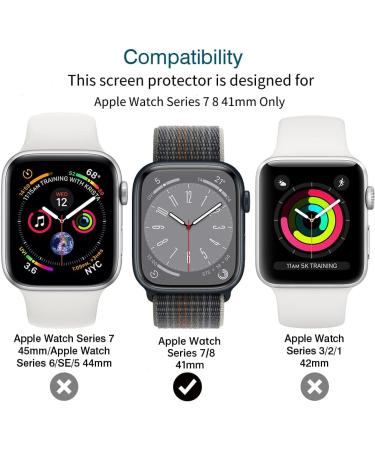 6 Pack Apple Watch 41mm Screen Protector - Series 8/7/6 - Self-Healing Flexible Film - Ultra-thin & Bubble Free - Touch Sensitive - Buy Online on GoSupps.com