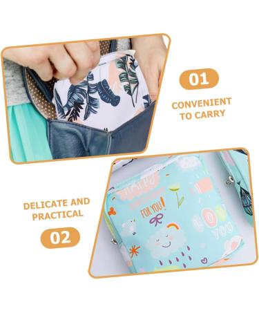 Oatipho 4-Piece Travel Storage Bags for Women | Washable Cotton Pad Coin Napkin & Tampon Holders - Ideal for Period Essentials & Organization - Buy Online on GoSupps.com