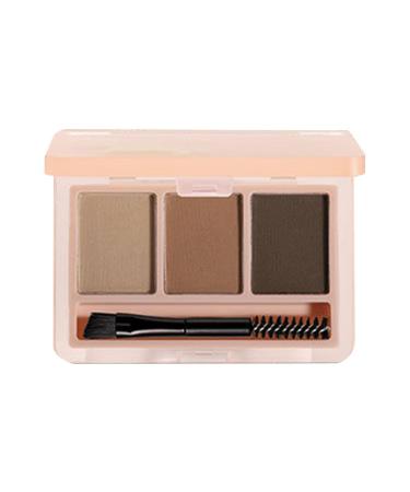 Eyebrow Powder Kit with Brush | Cosmetics Makeup Kit - Eyebrow Powder Sculpting Kit with Built-in and Brush Long-Lasting Brow Beauty Waterproof Compact Eyebrow Shaper Set for Women Oat Brown