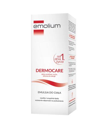 Emolium Dermocare Body Emulsion 200ml - Allergy-Free Moisturizer for Dry Sensitive Skin | Ideal from Day 1 | International Shipping - Buy Online on GoSupps.com
