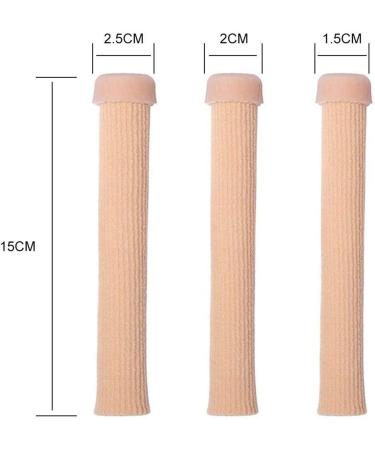 Silicone Toe Protection Tube Bandage - Finger Gel Pad for Comfort | 2 Pieces 1.5 cm Wide - Buy Online on GoSupps.com