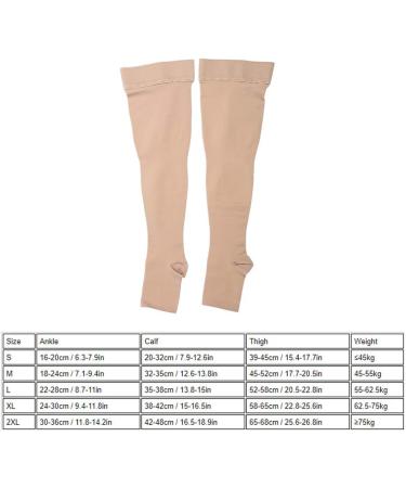 Brrnoo Women's Compression Socks - Lycra & Cotton Anti-Slip Seamless 20-32 mmHg for Leg Trimming & Varicose Vein Prevention - Buy Online on GoSupps.com