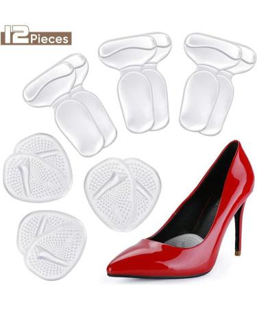Forefoot Heel Pads - Silicone Transparent Thickened Shock Absorption Waterproof & Wear Resistant Cushion for Maximum Comfort - Buy Online on GoSupps.com
