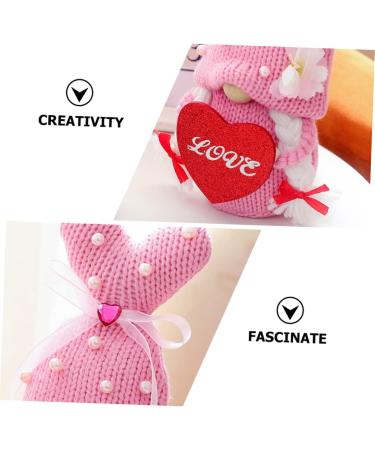 ORFOFE Valentine Gnome House Decorations for Home Mr Mrs Plush Gnome Wear-Resistant Gnome Decor Toy Desktop As Shown 2 111x9x26cm - Buy Online on GoSupps.com