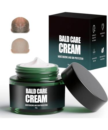 FLLUOUZH Bald Cream 50g Bald Head Moisturiser for Men Moisturizing Nourishing and Scalp Care Mens Shaving Cream with Matte Effect No Grease UV Protection 2 PCS - Buy Online on GoSupps.com