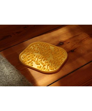 Bonameco Large Yellow Slip Mat for Dogs & Cats - Relaxing Treat Supports Healthy Digestion Anti-Slip & Easy to Clean - Buy Online on GoSupps.com