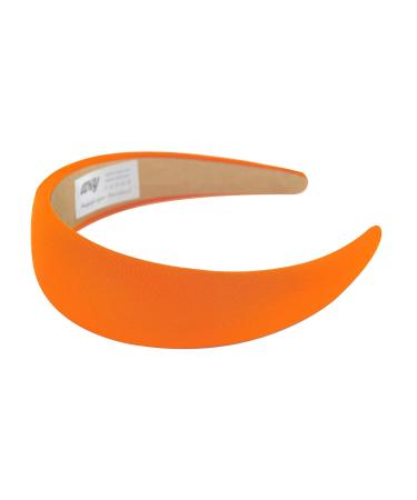 axy Wide Headband - Padded Candy Colors Hair Accessory for Women | Stylish Orange Hairband - HRK2A - Buy Online on GoSupps.com