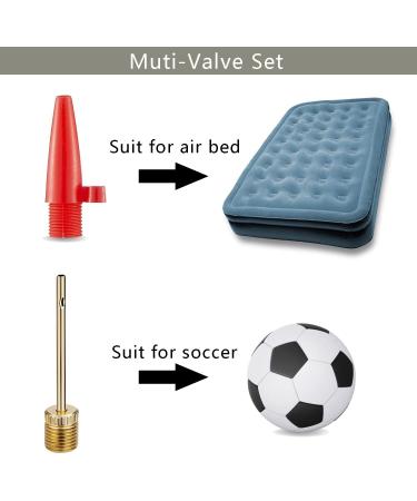 Universal Bicycle Valve Adapter Pump Head Set | Schrader Presta & Dunlop Compatible | Perfect for All Tires & Footballs - Buy Online on GoSupps.com