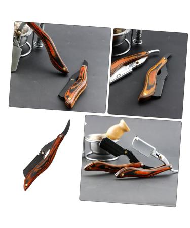 Beaupretty Men's Folding Straight Razor - Manual Barber Shaver with Wooden Holder for Smooth Shaving & Gifts for Him - Buy Online on GoSupps.com