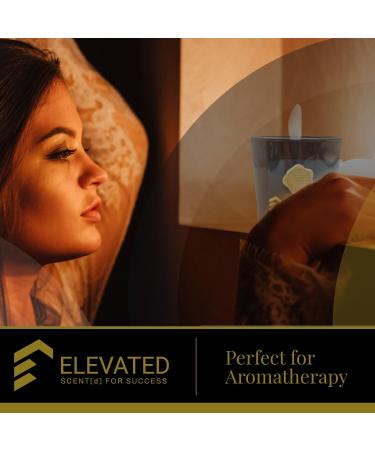Elevated Amber & Sandalwood Soy Candle | 9.1oz | Long Burning 70h | Essential Oils in Glass Jar | International Shipping Available - Buy Online on GoSupps.com