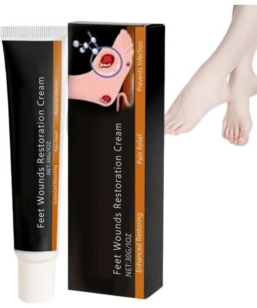 Foot Cream Soothing Natural Moisturizing 30g | Repairing Lotion for Heels and Cracked Feet for Daily and Nighttime Moisturizing Care of Sensitive Cracked Heels for Adults and Athletes - Buy Online on GoSupps.com