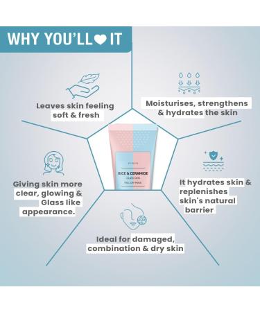 hyd Korean Rice and Ceramide Glass Skin Peeling Off Mask for Instant Skin Brightening Reduce signs of aging Brightens and evens the complexion All skin types 60g - Buy Online on GoSupps.com