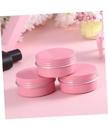 Beaupretty Travel Aluminum Box Cream Box empty lotion jars tea screw jar tea samples Cosmetic Sample Container metal lip tin plastic container Cosmetics Container travel spices make Tea 5.7X2.7cm Pink - Buy Online on GoSupps.com
