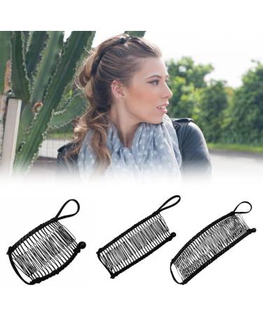 Banana Hair Clips Stretchable Banana Comb Vintage Banana Hair Clip Vintage Banana Barrette Stretch Double Comb Clip for Women Girls Curly Wavy Hair Styling Accessories 20 teeth 20 teeth 3 Pcs - Buy Online on GoSupps.com