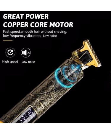 Premium Hair Clippers for Men - Zero Gapped T-Blade Trimmer 3 Speed LED Display Rechargeable Cordless Grooming Kit - Buy Online on GoSupps.com