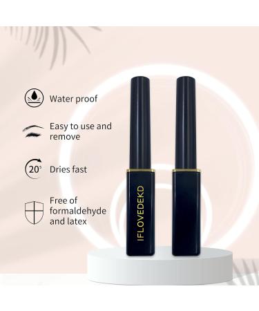 IFLOVEDEKD Clear Lash Glue 6ml - Super Strong Hold, Waterproof, Latex-Free | Best Eyelash Glue for Sensitive Eyes - Buy Online on GoSupps.com
