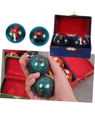 Frcolor 2-Pack Fitness Handballs & Baoding Balls for Stress Relief | Chinese Health Massage Balls | Ice Hockey Massage Balls - Buy Online on GoSupps.com