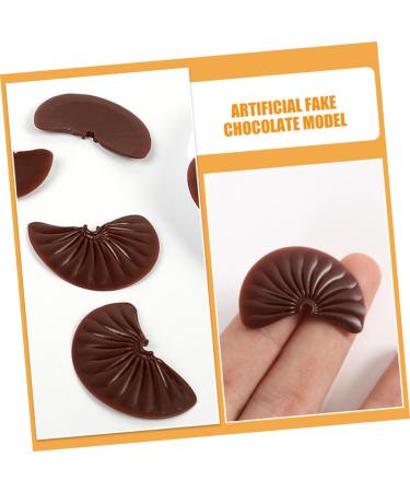 ERINGOGO Fake Chocolates Bulk 72 Pcs Imitation Chocolate Chips Desktop Chocolate Model Multi-function Interesting Chocolate Decor Interesting Fake Chocolate Artificial Material Pvc - Buy Online on GoSupps.com