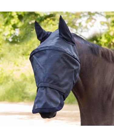 WALDHAUSEN Premium fly mask Space with ear and nose protection black VB VB black
