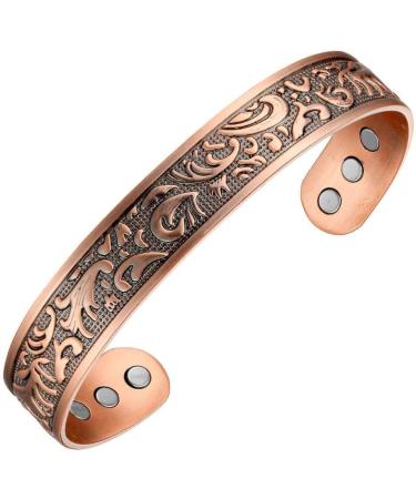 Copper Magnetic Arthritis Bracelet for Men and Women - 6 Magnets for Joint Pain Relief - Buy Online on GoSupps.com