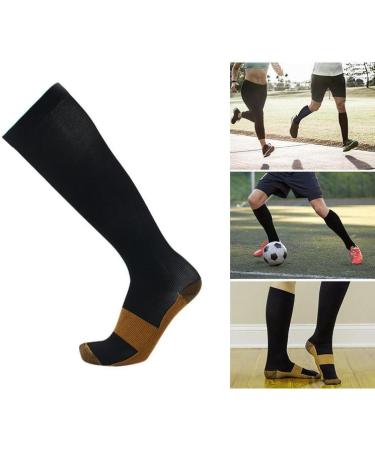 Zmerch Copper Fiber Compression Socks for Men & Women - Outdoor Sports Varicose Veins Relief Diabetes Fitness - L XL (33128) - Buy Online on GoSupps.com