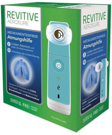 Revitive Aerosure - Breathing Aid for Shortness of Breath | Strengthen Respiratory Muscles | Clinically Tested & Medication-Free Solution - Buy Online on GoSupps.com