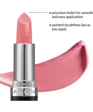 Avon Ultra Satin Lipstick Shimmering Pink with Vitamin E Avocado Oil and Sesame Oil for rich creamy color with a satin finish - Buy Online on GoSupps.com