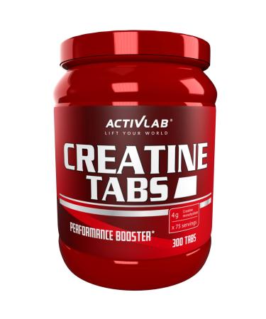 Activlab Creatine tabs |Creatine Monohydrate 4000 mg |300 tablets |Pomegranate taste |Bodybuilding fitness cross-fit weight lifting powerlifting |3x tested in the laboratory - Buy Online on GoSupps.com