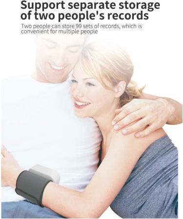Wrist Blood Pressure Monitor - Digital Automatic BP Cuff Machine for Home Use, 99 Sets Data Storage, 2 User Memory - Buy Online on GoSupps.com
