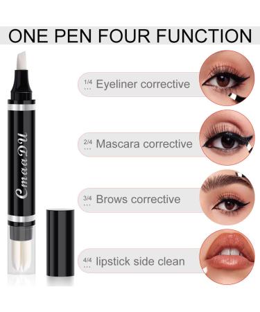 Makeup Remover Pen with 3 Replacement Heads - Travel-Friendly Corrector Stick for Lipstick, Eyeliner, Mascara Smudges - Instant Touch Up for Eye Makeup - Buy Online on GoSupps.com