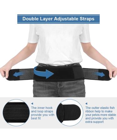 Yosoo Health Gear Sacroiliac Support Belt for Women and Men Sacroiliac Hip Belt Stabilize Arthritis - Buy Online on GoSupps.com