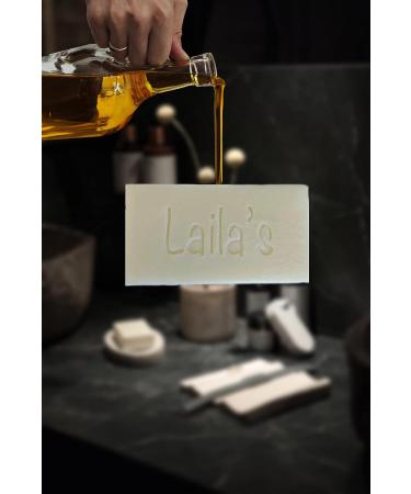 Laila's Olive Oil Soap - 6 Bars, 1.98 LB - Handmade Natural Vegan Soap with Aegean Olive Oil - Buy Online on GoSupps.com