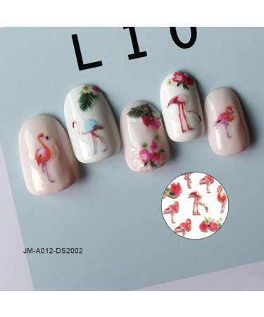 3sheets Manicure Lovely Pattern Decals Salon Nail Art Cartoon Fingernail Children Girls Kids Flamingos Self- adhesive Stickers Women for Patches Adhesive Animal Diy of Accessories - Buy Online on GoSupps.com
