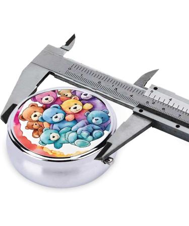 Dancing Thanksgiving Bear Mini Pill Box | 3 Compartment Travel Organizer | Portable Medicine Case for Home & Office - Buy Online on GoSupps.com