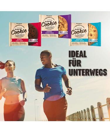 Weider Protein Cookie - All American Dough 12 Pack of 90g | High Protein Snack for International Shipping - Buy Online on GoSupps.com