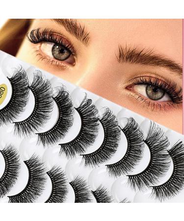 8 Pairs Fluffy Wispy Natural False Eyelashes(G880-G889) - Reusable - 3D Effect Russian Strip Fake Lashes D Curl Naturally Thick Eyelashes G887 - Buy Online on GoSupps.com
