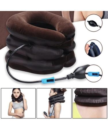 Cervical Neck Traction Device - Adjustable Inflatable Neck Support & Massager for Pain Relief | International Shipping Available - Buy Online on GoSupps.com