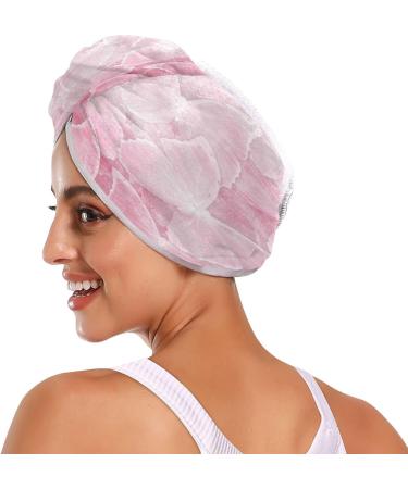 Buy Pink Butterfly Dry Hair Cap Set | Quick Drying Towel & Button Headband - Super Absorbent & Comfortable | International Shipping Available - Buy Online on GoSupps.com