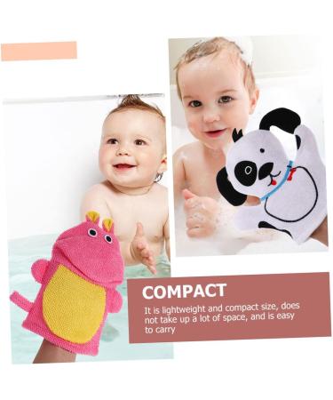 FRCOLOR 4pcs Cartoon Bath Gloves - Kids Bath Mitts Water Bottle Washcloths Toddler Shower Sponge - Fun Bath Supplies for Baby & Toddler - Buy Online on GoSupps.com