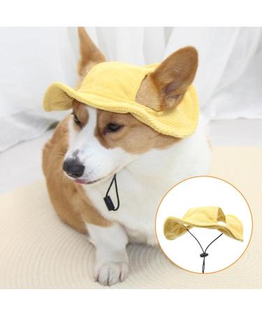 AAED Pet Fishing Hat | Dog Sun Protection Hat - Yellow & Green | Perfect Hat for Dogs - Buy Online on GoSupps.com