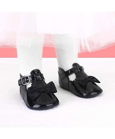 LACOFIA Baby Girls Anti-Slip Mary Jane Shoes, Black, 3-6 Months - Buy Online on GoSupps.com