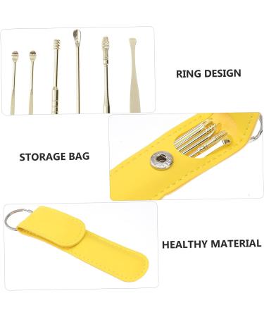 Ear Picking Tool Massage Kit with Silicone Earplugs - Earwax Removal and Cleaning Spoon Set - Buy Online on GoSupps.com