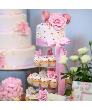 Uposao 100 Pieces Edible Flowers Cupcake Toppers Sticky Rice Paper Decorative Cake Decorations Birthday Party Food Decorations 100Pcs - Buy Online on GoSupps.com