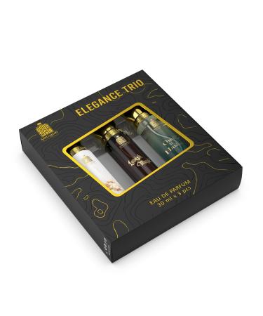Adil-qadri Elegance Trio Luxury Perfume Set | Gift Set For Men & Women (3 x 30 ML) | Long Lasting Scents Of Sweet Musky & Fruity Notes - Buy Online on GoSupps.com