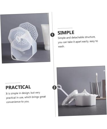 Healeved 2 Sets Faux Buns Oil for Face Bubble Maker Face Wash Face Wash Foamer Maker Face Tools for Skincare Oil for Face Korean Foaming for White Pp Foaming Agent Cute - Buy Online on GoSupps.com