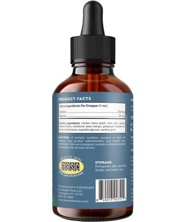 Premium L-Lysine Supplement for Cats for Immune Support Sneezing Runny Nose Watery Eyes & Nasal Health 60ML Lysine for Feline Respiratory Support Cat Lysine Drops with Taurine for Immunity - Buy Online on GoSupps.com